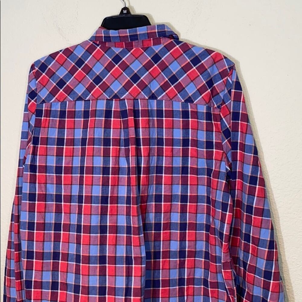 J Crew Factory Plaid Long Sleeve Boy Fit Shirt - Picture 9 of 13